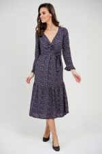 Sharks bay clothing,γυναικείο φόρεμα εμπριμέ, με ανοιχτό ντεκολτέ.