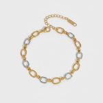 Meet me at the sunset,Bicolor Link Chain Βραχιόλι.