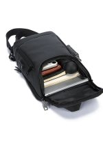 Ανδρικό Τσαντάκι Χιαστί / Anti-Theft Sling Bag με Θύρα USB & Κλειδαριά - Sharks Bay. - Image 2